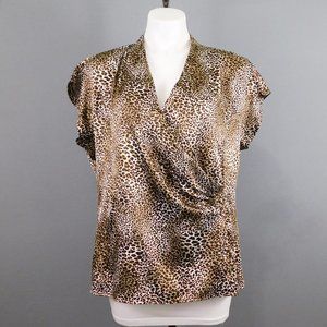 Cato Women Animal Print Shirt‎